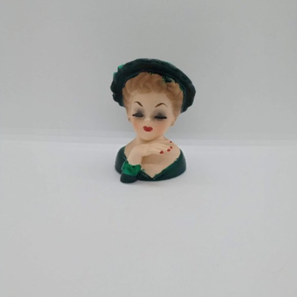 Vintage MINI Lady head Vase INARCO collectible - Picture 2 of 7